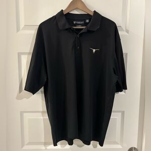 Oxford Golf Men’s Longhorn Polo Shirt Black Size XL
